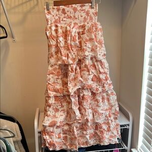 WEWOREWHAT Floral Tiered Women's Skirt